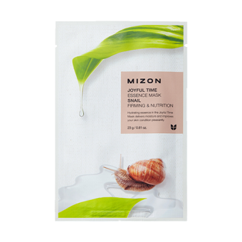 MIZON Anti-Falten-Tuchmaske mit Schneckenschleim-Filtrat Joyful Time Essence Mask Snail 23g
