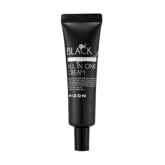 MIZON Stark regenerierende Gesichtscreme mit Schneckenschleim Black Snail All in One Cream 35ml