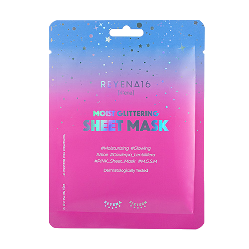 REYENA16 Tuchmaske Moist Glittering Sheet Mask 23g