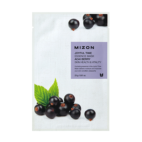MIZON Tuchmaske mit Acai-Beeren-Extrakt Joyful Time Essence Mask Acai Berry 23g