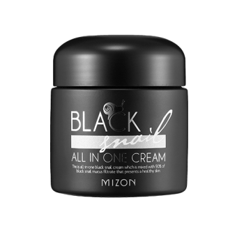 MIZON Stark regenerierende Gesichtscreme mit Schneckenschleim Black Snail All In One Cream 75ml